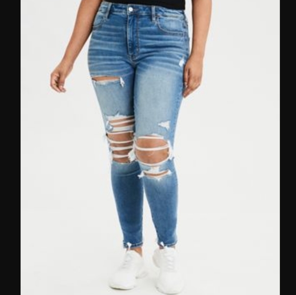 American Eagle Outfitters Denim - NWT AEO Distessed High-Waisted Jegging